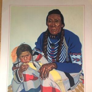 Vintage Winold Reiss lithograph print